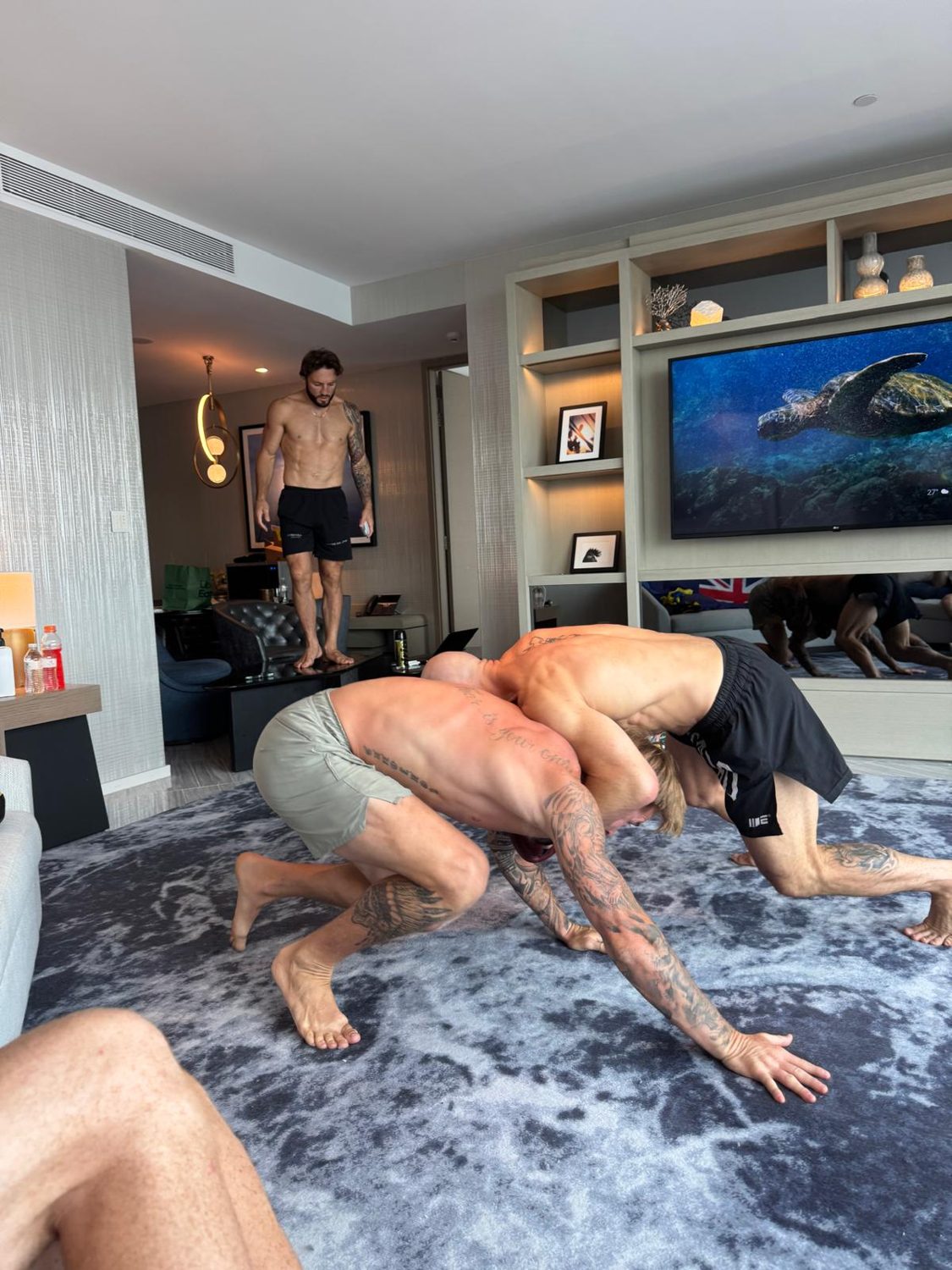Grappling drill.