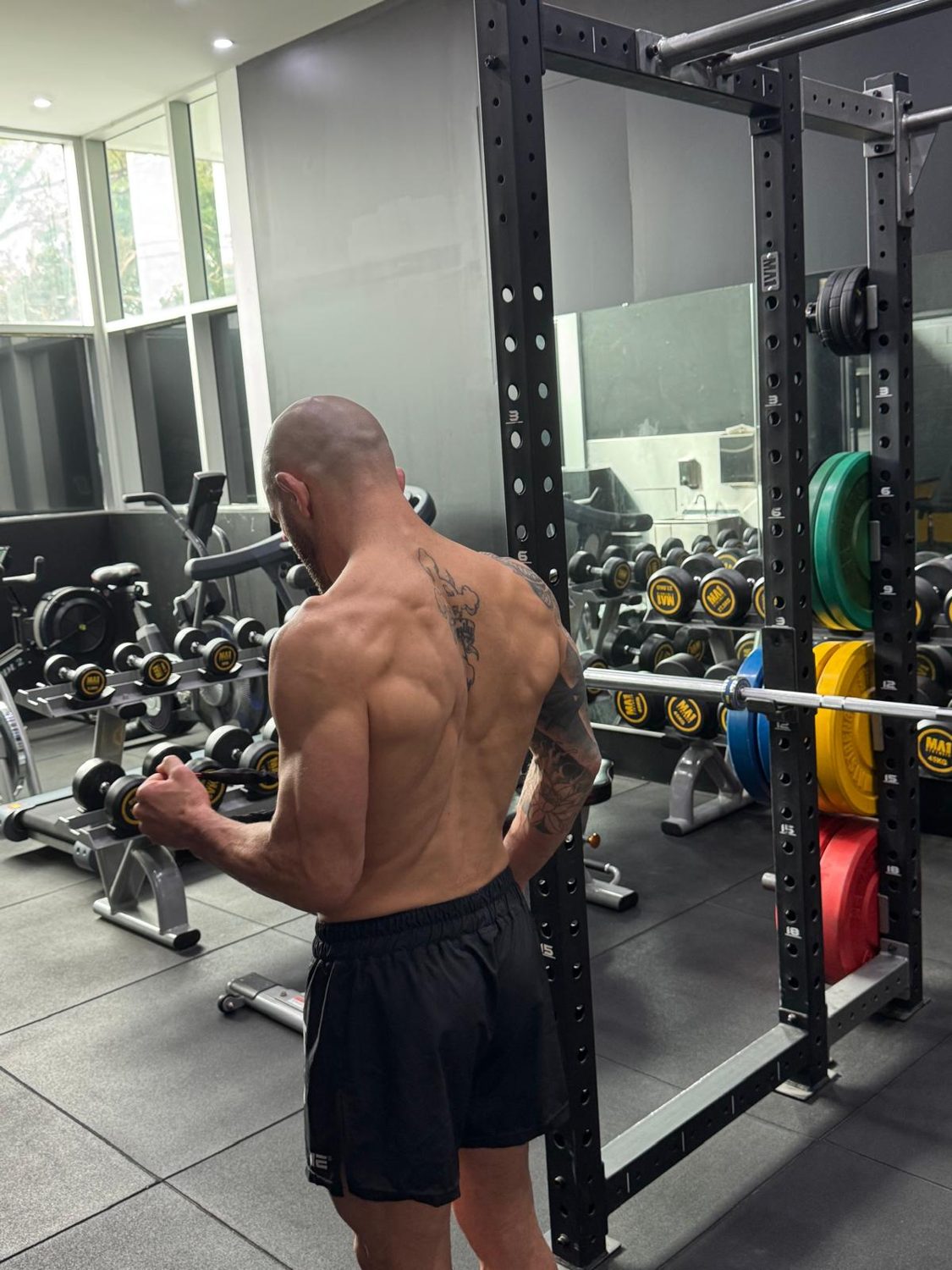 Gym strength and conditioning.
