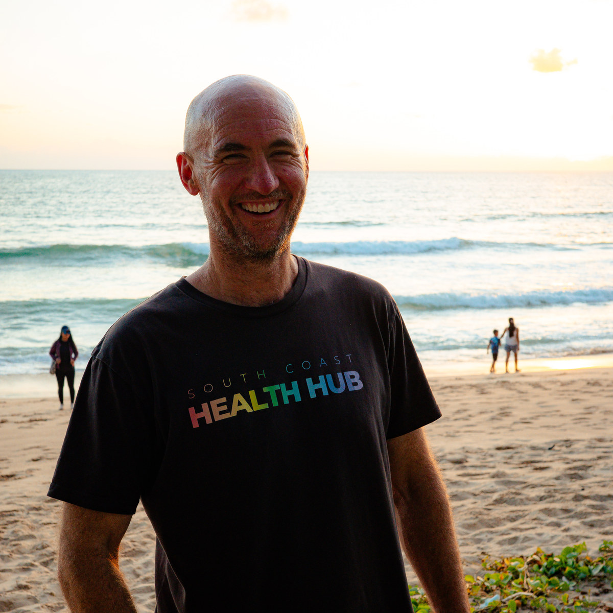 Mick Baines on the beach at Bang Tao